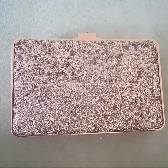 Henri Bendel Party Box Clutch - Pink Glitter - Picture 4 of 7